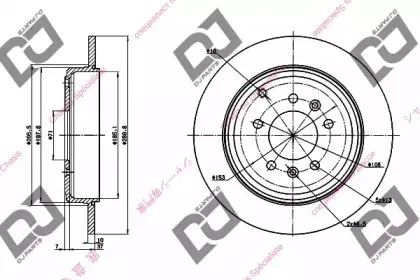 Тормозной диск DJ PARTS купить
